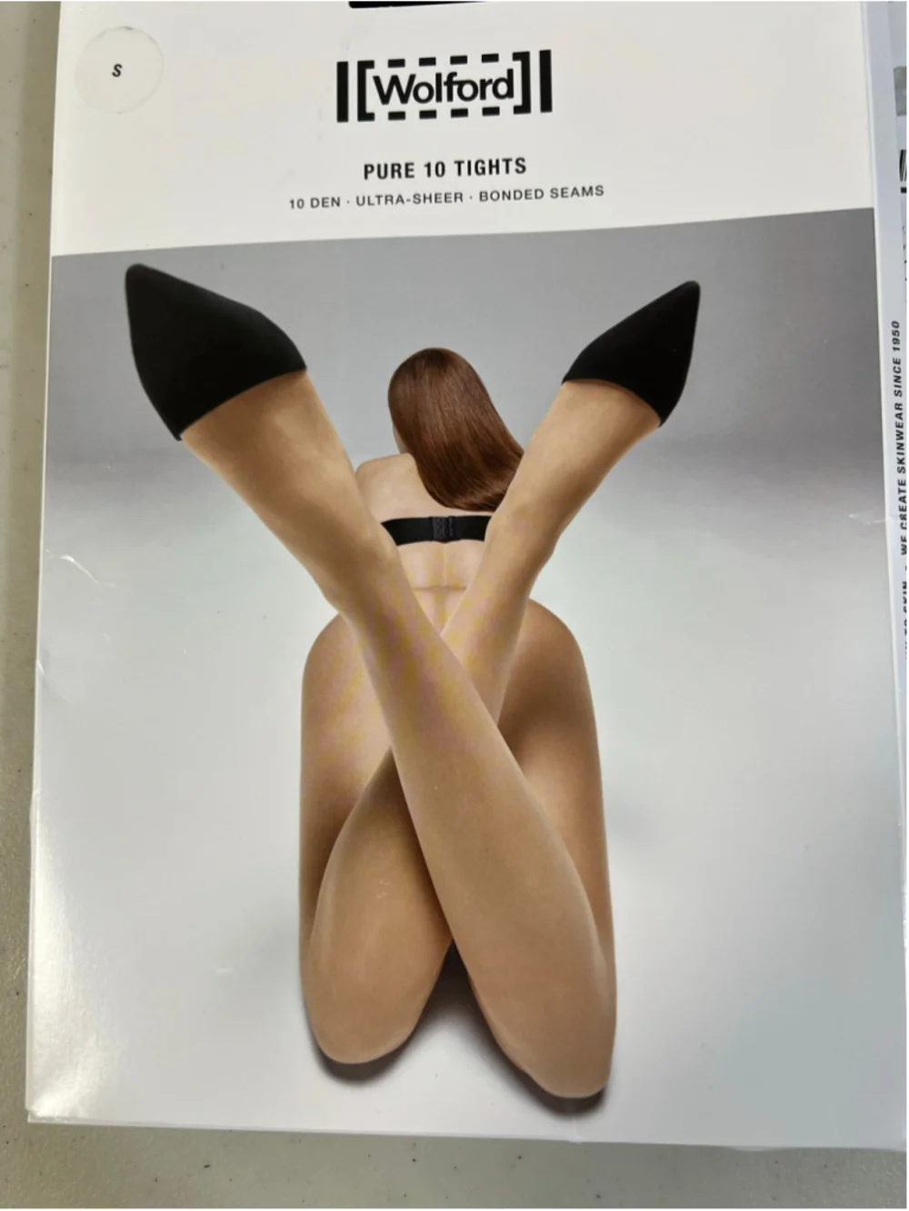 Wolford Pure 10 Tights/0009|Black|Small|NWT|